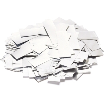 TCM FX Metallic Confetti rectangular 55x18mm, white, 1kg