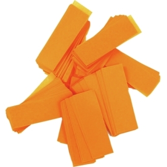 TCM FX Slowfall Confetti Rectangular 55x18mm, neon-orange, uv active, 1kg