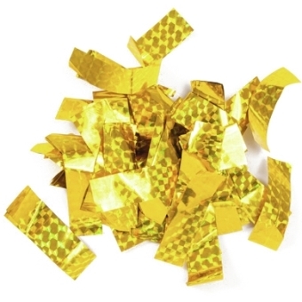 TCM FX Metallic Confetti rectangular 55x18mm, gold, laser effect, 1kg