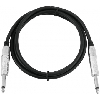 OMNITRONIC Jack Cable 6.3 mono 1m bk ROAD #2
