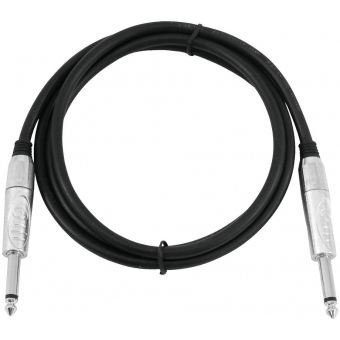 OMNITRONIC Jack cable 6.3 mono 1.5m bk ROAD #2