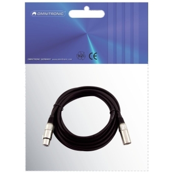 OMNITRONIC XLR Cable 3-pin 5m bk #3