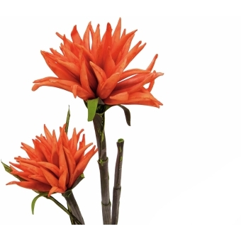 EUROPALMS Dahlia (EVA), artificial plant, orange, 100cm #2