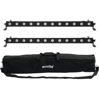 EUROLITE Set 2x LED BAR-12 QCL RGBW + Soft Bag