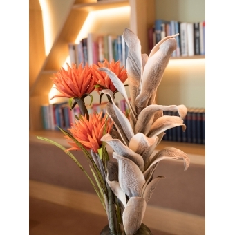 EUROPALMS Owl Feather Branch (EVA), artificial, 110cm #3