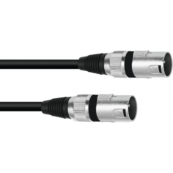 OMNITRONIC Adaptercable XLR(M)/XLR(M) 0.2m bk