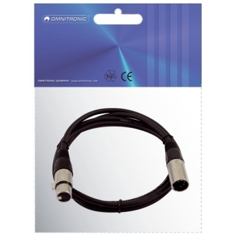 OMNITRONIC XLR Cable 5-pin 1.5m bk #3
