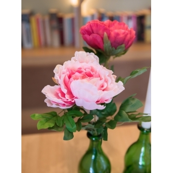 EUROPALMS Peony Branch classic, artificial plant, pink, 80cm #8