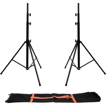 EUROLITE Set 2x LS-1 EU Steel + Carrying Bag