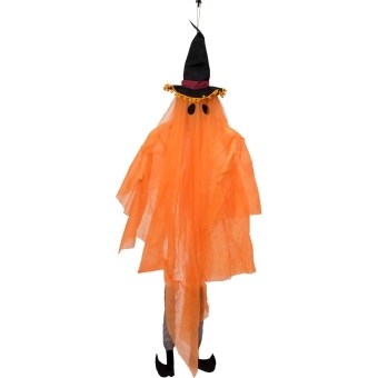 EUROPALMS Halloween Figure Ghost with Witch Hat, 150cm