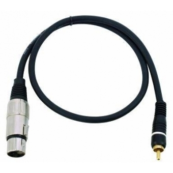 OMNITRONIC Adaptercable RCA/XLR(F) 0.6m bk
