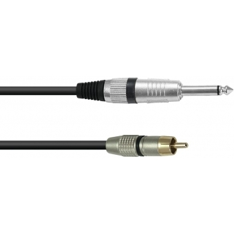 OMNITRONIC Adaptercable RCA/Jack 0.9m bk