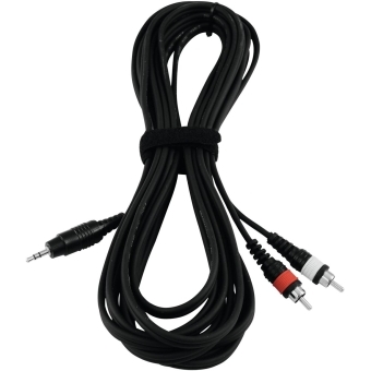 OMNITRONIC Adapter Cable 3.5 Jack/2xRCA 3m bk #3