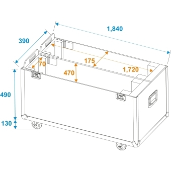 ROADINGER Flightcase 2x LCD ZL70 #8