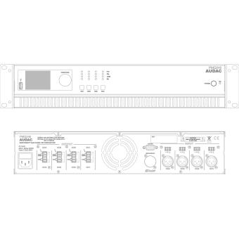 Audac PMQ240 - Amplificator de putere 100V cu 4 canale - WaveDynamics™ #3