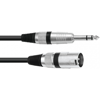 OMNITRONIC Adapter Cable XLR(M)/Jack stereo 5m bk