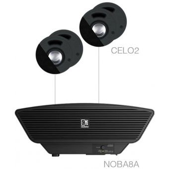 Audac SENSO2.5/B - Sistem sonorizare 4 x CELO2 + NOBA8A/ Negru