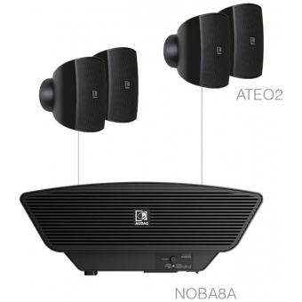 Audac SONA2.5/B - Sistem sonorizare 4 x ATEO2D + NOBA8A/ Negru