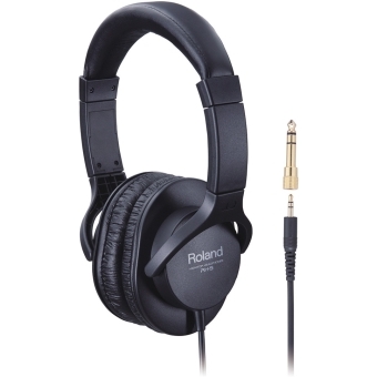 Roland RH-5 - Casti stereo inchise pentru monitorizare, confortabile/ Negru