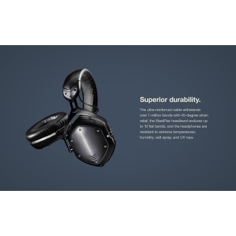 V-MODA Crossfade LP2 - Casti Hi-Fi over-ear cu izolare fonică pentru DJ/ Negru metal mat #9