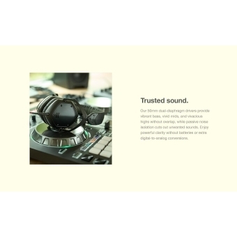 V-MODA Crossfade LP2 - Casti Hi-Fi over-ear cu izolare fonică pentru DJ/ Negru metal mat #11