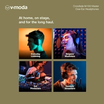 V-Moda M-100 Master - Căști Over-Ear Crossfade Hi-Res profesionale cu fir/ Negru Mat #14