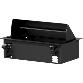 CASY028/B - CASY In-table mount box - 8 space - Black version - RAL9004