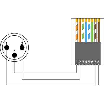 PROCAB BSP803M - Adaptor - XLR cu 3 pini tata la RJ45 #3