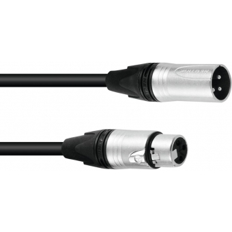 PSSO DMX Cable XLR 3-pin 5m bk Neutrik