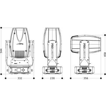 Prolights Jet Spot4Z - Moving head Spot LED alb 180W HP, 8°- 40°, prismă 3 f, zoom și CMY #5