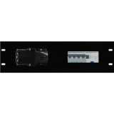 962318 - 3U assemb rack mod, 1pc 32A 5p CEE plug, 1pcs residual cuirc breaker 32A 6KA