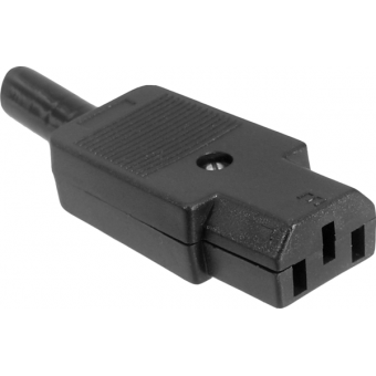 MEPV10 - Straight cable mount Socket, 10A 230V (1P+N+E) VDE