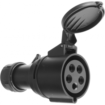 912215 - 32A Cable mount CEE socket, 50/60Hz IP44, 5p (3P+N+E) 400V
