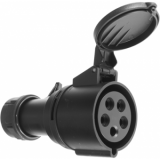 912215 - 32A Cable mount CEE socket, 50/60Hz IP44, 5p (3P+N+E) 400V