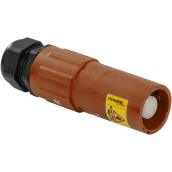 9282PWL1FV - 400A Powerlock cable-mount socket, single pole, SOURCE, brown