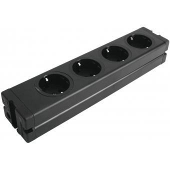EUROLITE Distributor 4-fold ALU bk