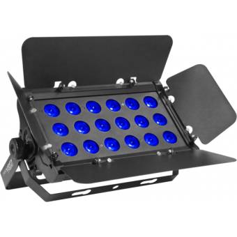 Prolights UVPANEL18 - 18x3 W UV LED projector, super-slim design, 20° beam, IP30, 44,8 W, 4,1 kg