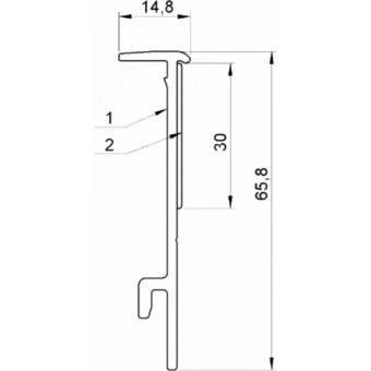 RSASPL100 - Skirting Profile for Stage deck, L.975mm #5