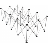 LTR2160 - Reticular structure, in aluminium for Litestage system, 2x1 m, h 60 cm