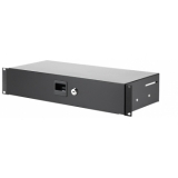 Adam Hall 19" Parts 87402 S - Rack Drawer 2 U Steel with 200 mm Depth