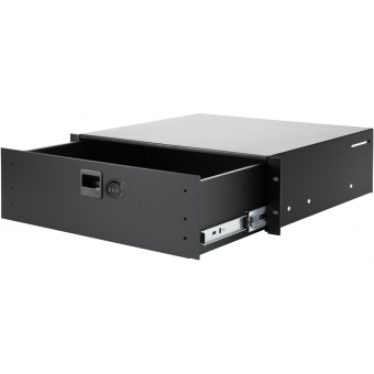 Adam Hall 19" Parts 87403 A CL - Rack Drawer 3 U Aluminium with Built-In Combination Lock #2