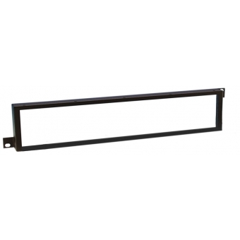Adam Hall 19" Parts 87442 - 19" Front Panel with Plexiglass Insert 2 U