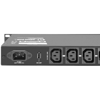 Adam Hall 19" Parts PCL 10 PRO - Power Conditioner with voltmeter and ammeter and rack lighting #7