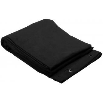 Adam Hall Accessories 0151 X 63 - DECO- cloth B1 with burnished Grommets hemmed 6 x 3m black #2