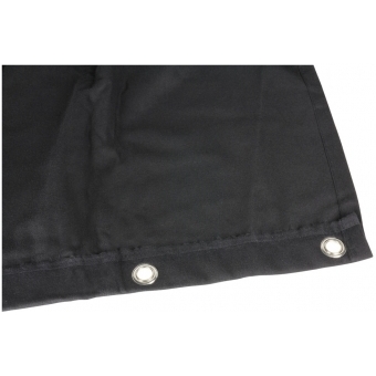 Adam Hall Accessories 0152 X 33 - Blackout cloth B1 black with burnished Grommets hemmed 3 x 3 m #2
