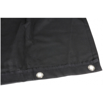 Adam Hall Accessories 0152 X 36 - Blackout cloth B1 black with burnished Grommets hemmed 3 x 6 m #2