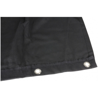 Adam Hall Accessories 0152 X 96 - Blackout cloth B1 black with burnished Grommets hemmed 9 x 6 m #2