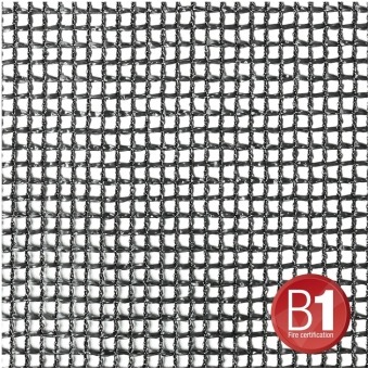 Adam Hall Accessories 0156 X 36 B - Gauze, material 201 3x6m with eyelets, black