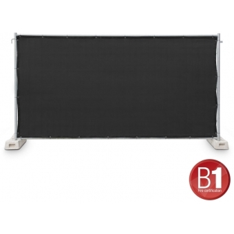 Adam Hall Accessories 0159 X BAU 1 - Fence Panel Gauze type 800 1.76 x 3.41 m, with eyelets, black