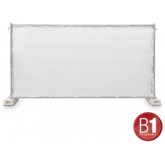 Adam Hall Accessories 0159 X BAU 3 - Fence Panel Gauze type 800 1.76 x 3.41 m, with eyelets, white